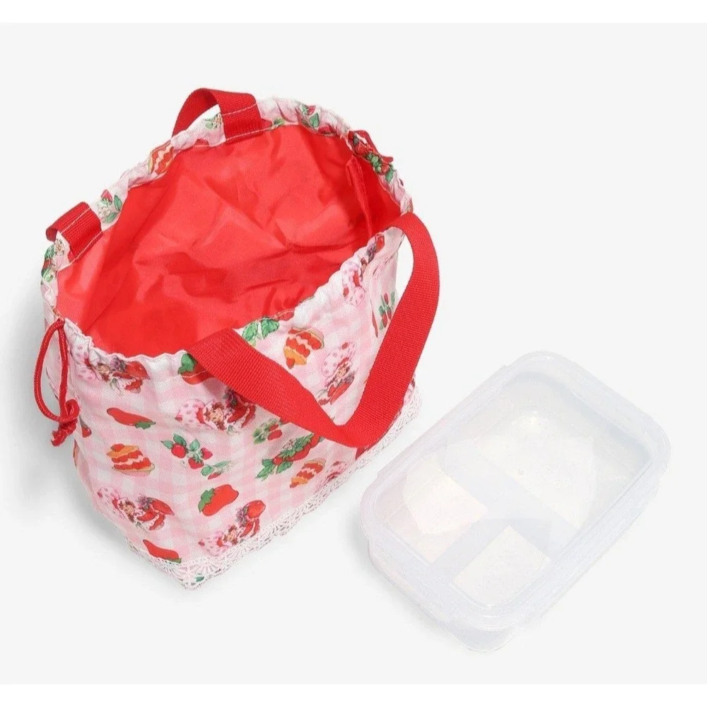 NEW! STRAWBERRY SHORTCAKE Ruffle Lunch Bag &‎ Bento Box SET